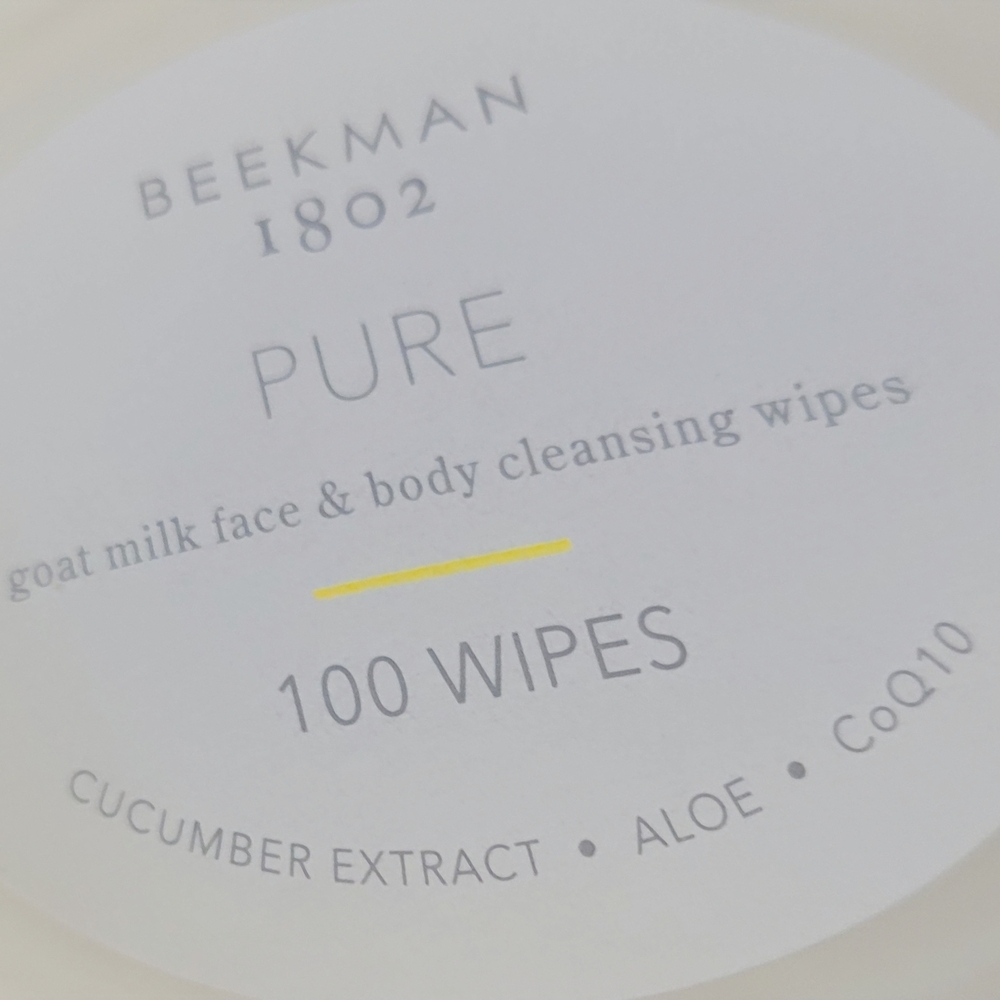 Beekman 1802 Pure Goat Milk Cleansing Wipes - White